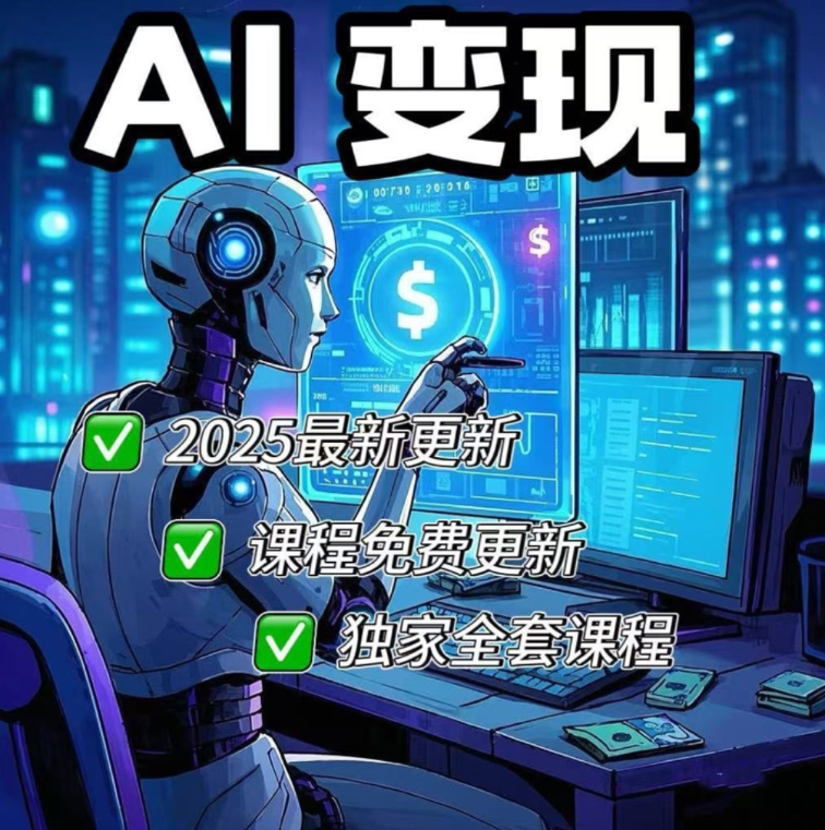 抖音上一份卖99的AI变现课程